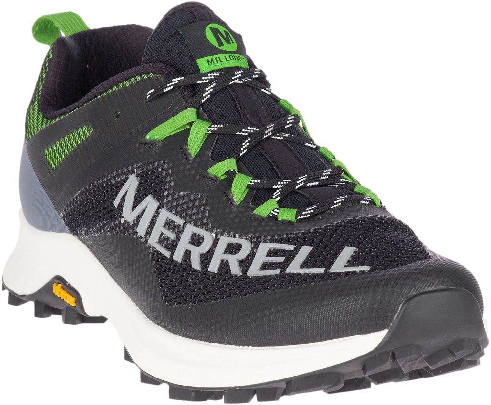 Buty Sportowe Merrell Męskie Czarne/Zielone - Mtl Long Sky - 713286-JVW